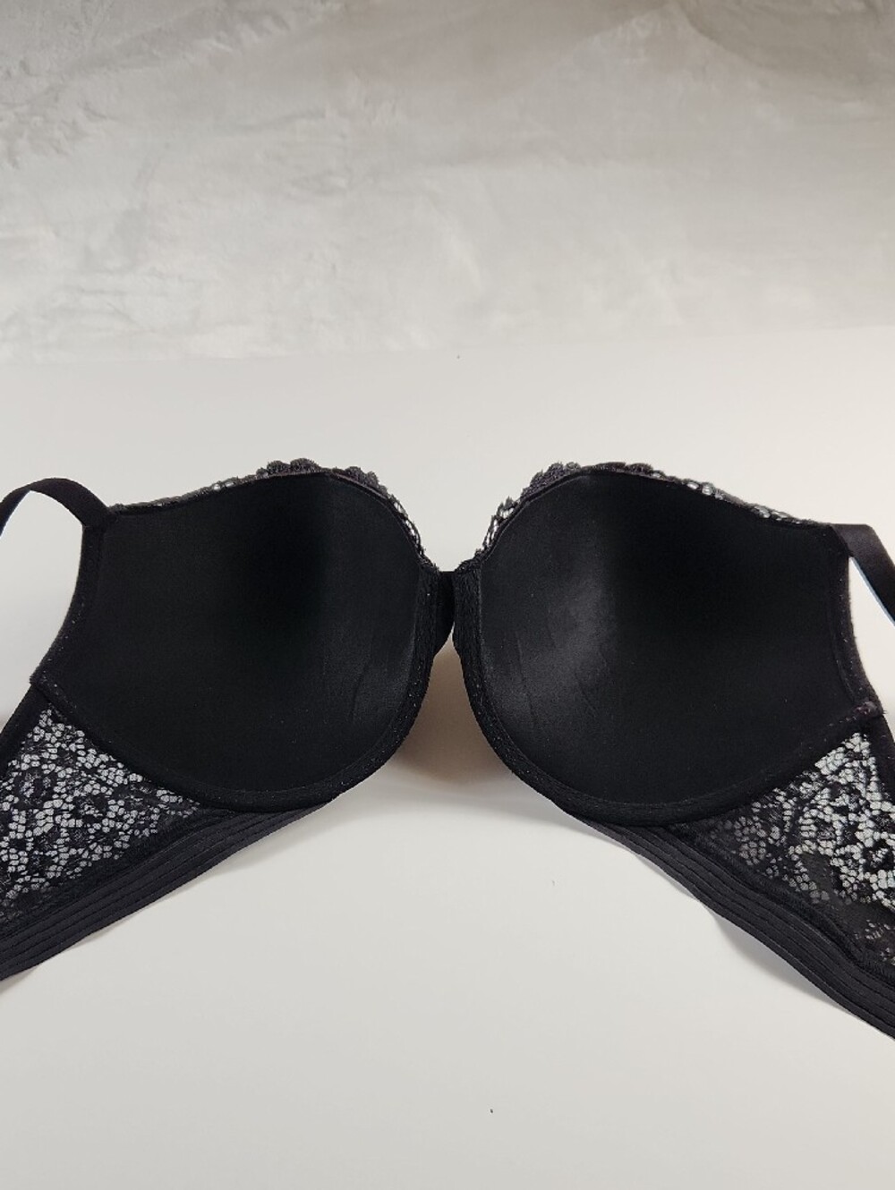 Victoria's Secret Very Sexy Push-Up Bra Black Lace Plus Size 38DD / 38E - Picture 6 of 8